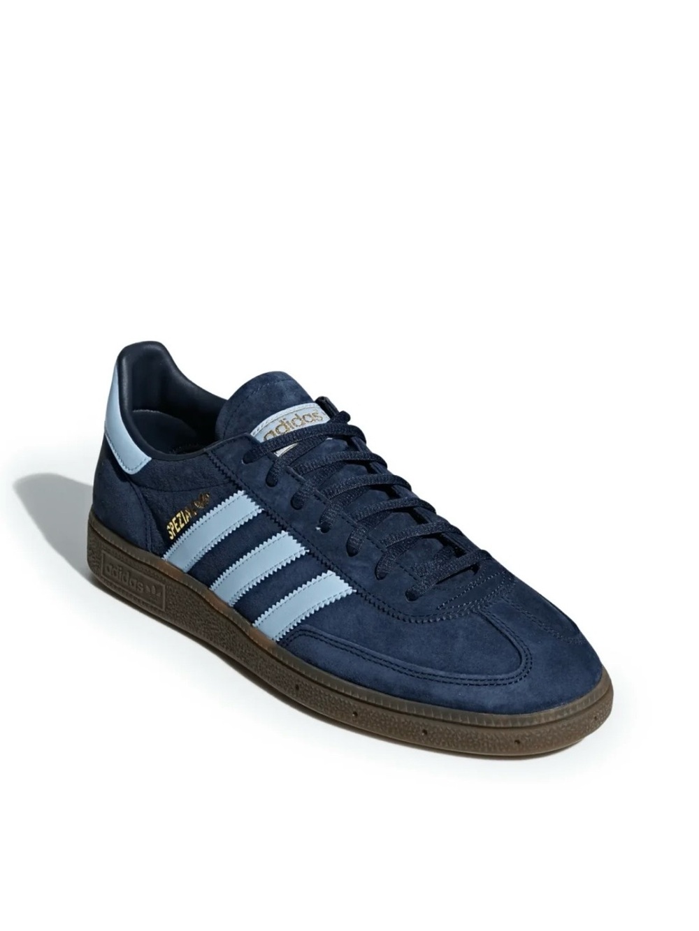 Adidas Men's Handball Spezial Collegiate Navy/Clear Sky/Gum Size 9.5 Sneaker